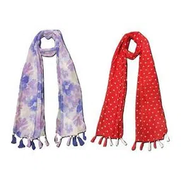 stole villa Pack of 2 Women Cotton Printed Scarf  -picture-51