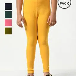 kayu Pack of 5 Girls Leggings with Elasticated Waist-picture-37