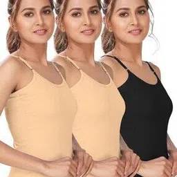 alba Pack of 3 Women Camisoles with Adjustable Straps-picture-17