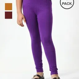 kayu Pack of 3 Girls Leggings with Elasticated Waist-picture-25