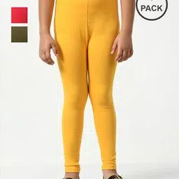 kayu Pack of 3 Girls Leggings with Elasticated Waist-picture-24