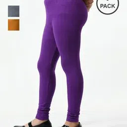 kayu Girls Pack of 3 Full Length Leggings-picture-32