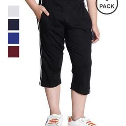 indiweaves Pack of 5 High Rise Flat-Front Shorts-picture-12