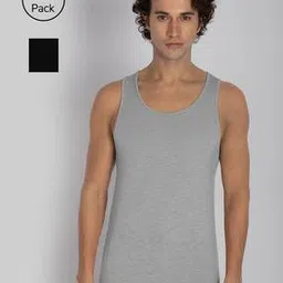 Pack of 2 Round Neck Vest-image-3