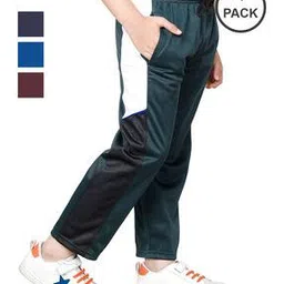 indiweaves Pack of 4 Colourblock Straight Track Pants-picture-29