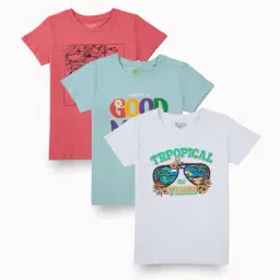 gini & jony  Girls Round Neck Short Sleeve Top image 1