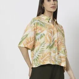 lee cooper Women Tropical Print Regular Fit Shirt-picture-37