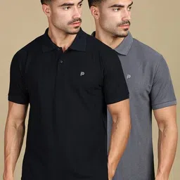 lux parker  Men Cotton Lounge Polo T-shirt image 1