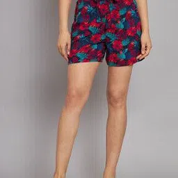 nobarr Floral Print Hot Shorts-picture-15