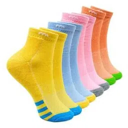 neska moda Pack of 4 Women Ankle Length Everyday Socks-picture-40
