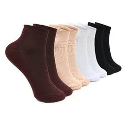 neska moda Pack of 4 Women Striped Everyday Socks-picture-36