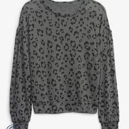 Leopard Print Round-Neck Top-image-51