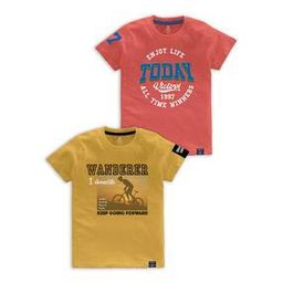 codez Pack of 2 Graphic Print Crew-Neck T-Shirts-picture-6