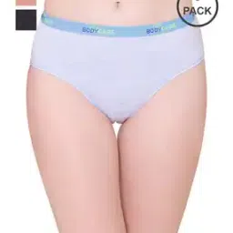 bodycare Pack of 3 Brand Print Elasticated Waist Hipster Panties-picture-13