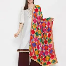weavers villa Geometric Print Dupatta-picture-14