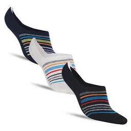 dollar Pack of 3 Striped No-Show Socks-picture-16