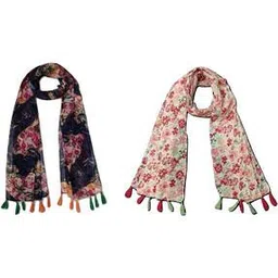 stole villa Women Floral Cotton Scarf-picture-52