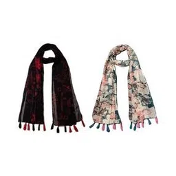 stole villa Women Floral Cotton Scarf -picture-41