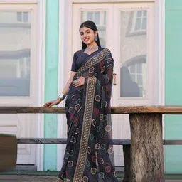 kanooda prints Women Printed Saree-picture-28