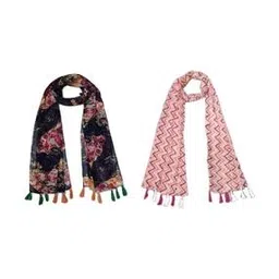 stole villa Women Floral Cotton Scarf -picture-39