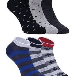 usoxo Men Pack of 6 Everyday Ankle Length Socks-picture-20