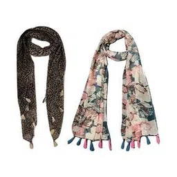 stole villa Women Floral Cotton Scarf -picture-10