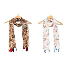 stole villa Women Floral Cotton Scarf -picture-51