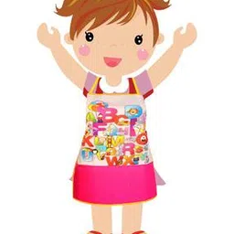 swayam Cartoon Print Cotton Apron with Adjustable Strap-picture-31