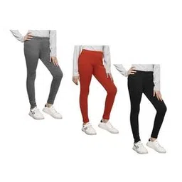indiweaves Pack of 3 Leggings with Elasticated Waist-picture-10
