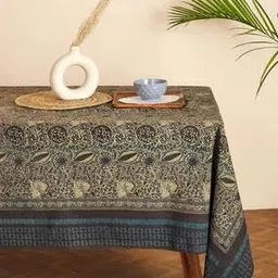 fabindia Floral Print Table Cover with Stiched Detail-picture-20
