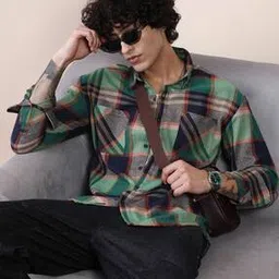 campus sutra Men Checked Oversized Fit Shirt-picture-45