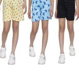 pixie n prince Girls Graphic Regular Fit Shorts-picture-15