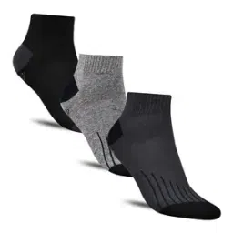 dollar Pack of 3 Striped Ankle-Length Socks-picture-42