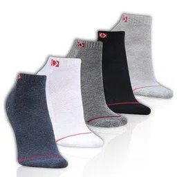 dollar Pack of 5 Striped Ankle-Length Socks-picture-35