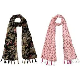 stole villa Women Floral Cotton Scarf -picture-43