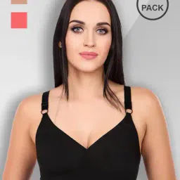 clothonics Women Pack of 3 Non-Wired T-Shirt Bra image 1