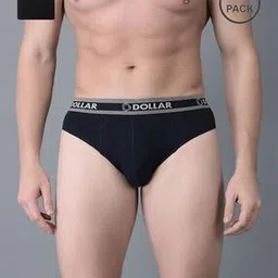 dollar Pack of 2 Men Cotton Solid Double Pouch Support Brief-picture-22