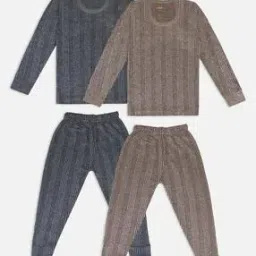 Pack of 2 Striped Thermal Top with Pyjamas-image-87