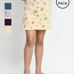 pixie n prince Pack Of 5 Girls Floral Skirt-picture-32