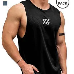 jump cuts Pack of 3 Sleeveless Crew-Neck Vests-picture-13