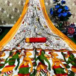 kanooda prints Women Printed Saree with Contrast Border-picture-27