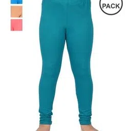 pixie n prince Pack Of 4 Girls Cotton Leggings-picture-26