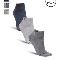 dollar Men Pack of 3 Logo Print Ankle-Length Socks-picture-53