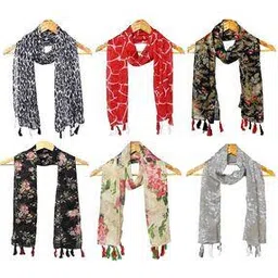 stole villa Pack of 6 Women Printed Scarf-picture-45