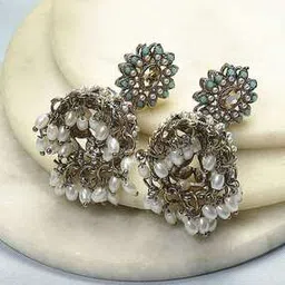 biba Women Sliver Juumka Earrings-picture-50