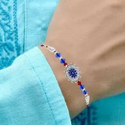 om jewells RK1000389 Floral Pattern Rakhi Bracelet-picture-23