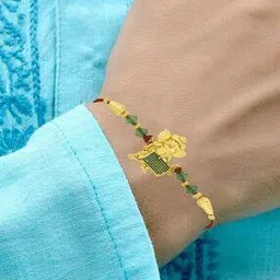 om jewells RK1000394 Ganesh Goddess Rakhi Bracelet-picture-44