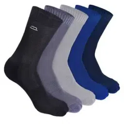 heelium Pack of 5 Bamboo Men Crew Socks - Odour Free & Breathable-picture-18
