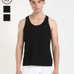 tommy hilfiger Pack of 3 Cotton Sleeveless Vest image 1