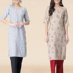 7 threads Pack of 2 Women Printed Straight Kurta Set-picture-21